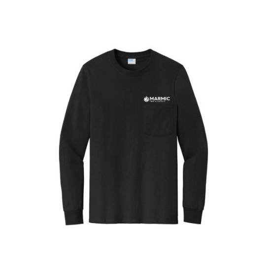 T-shirt TALL Cotton Long Sleeve with Pocket (100% Cotton) - <b>NEW</b>