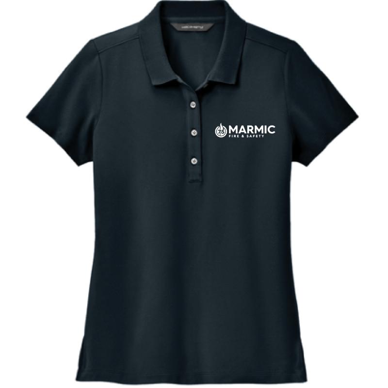 HEAVIER Cotton Blend Ladies Polo (Mercer+Mettle) - Image 2