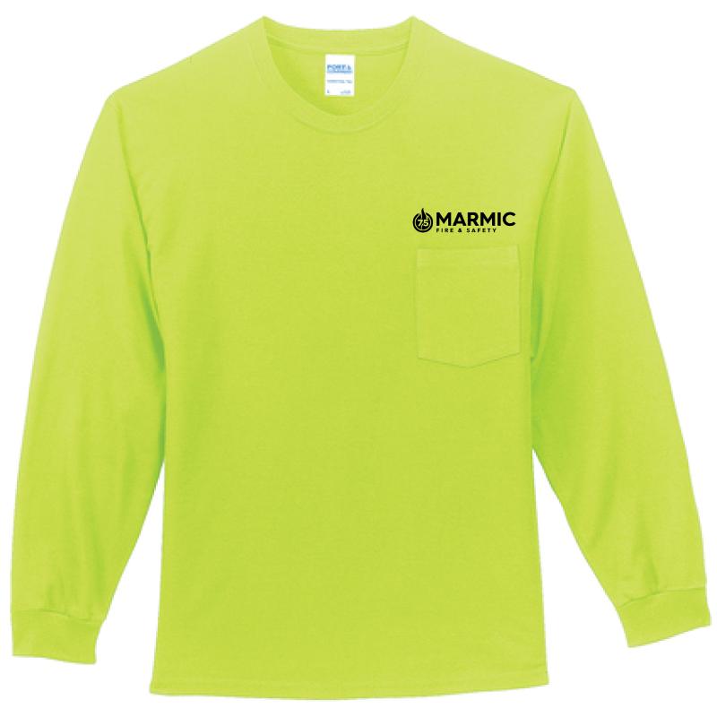 T-shirt Cotton Long Sleeve with Pocket (100% Cotton) - Image 4