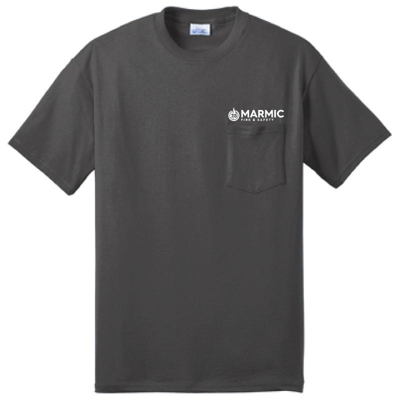 T-shirt Cotton Short Sleeve with Pocket (50/50 Cotton Poly) - Image 2