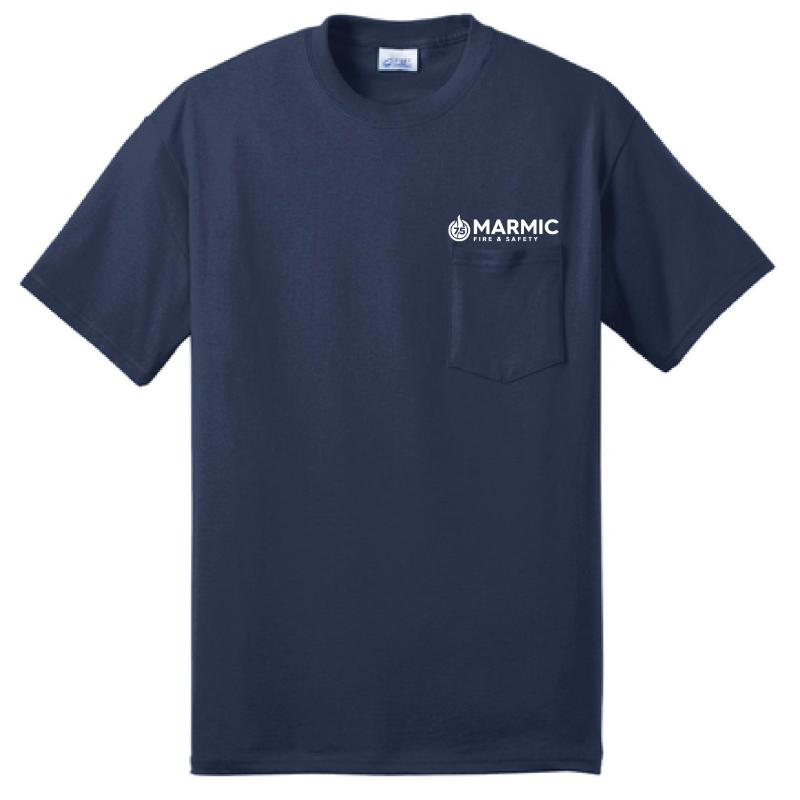 T-shirt Cotton Short Sleeve with Pocket (50/50 Cotton Poly) - Image 3