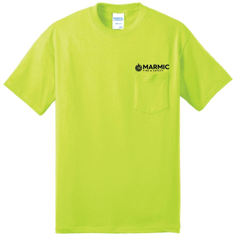 T-shirt TALL Cotton Short Sleeve with Pocket (50/50 Cotton Poly) - Image 4