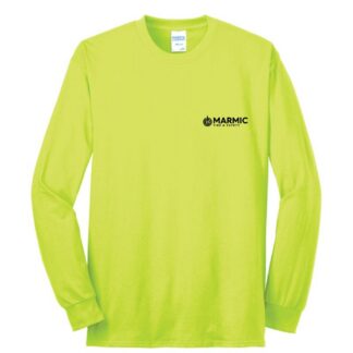 Safety Green LONG SLEEVE Blended – Tshirt (Port & Company)